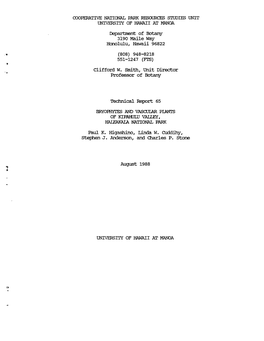 Technical Report 65 August 1988