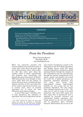 Agriculture and Food (RC40)