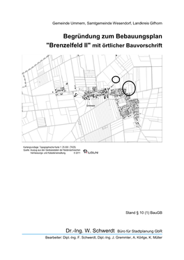 Begründung Zum Bebauungsplan 