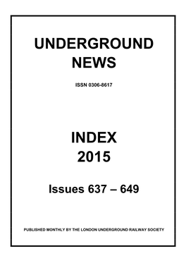 Underground News Index 2015