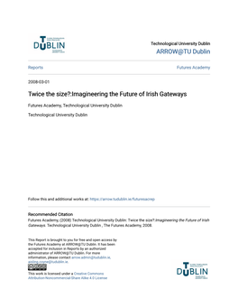 Twice the Size?:Imagineering the Future of Irish Gateways
