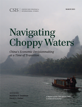 Navigating Choppy Waters: China's Economic Decisionmaking at A