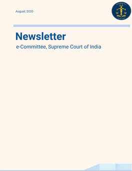 E-Committee Newsletter, August, 2020