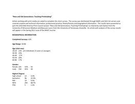 2010 Printmaking Survey Results