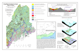 Simplified Surficial Geology of Maine, Maine Geological Survey