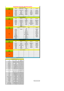 Programme Senonais U8 U9 1Ere Phase