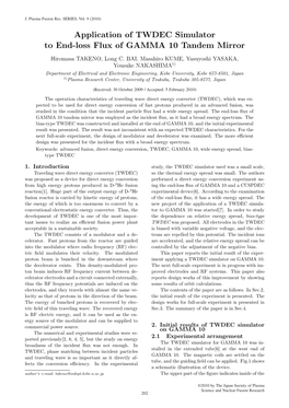 Application of TWDEC Simulator to End-Loss Flux of GAMMA 10 Tandem Mirror