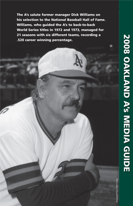 2008 OAKLAND a 'S MEDIA GUIDE