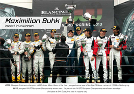 ADAC GT Masters I Was Forced to Retire Early Due to a Technical Fault, Which Cost Me the Title