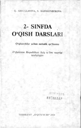 2- Sinfda 0 'Qish Darslari