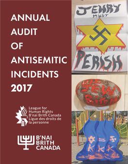 Annual Audit of Antisemitic Incidents