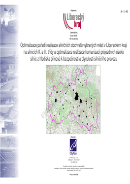 Optimalizace Pořadí Realizace Silničních Obchvatů Vybraných Měst V Libereckém Kraji