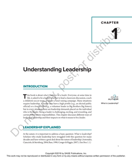 Understanding Leadership