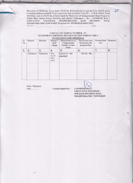 Exect]Tive Engineer Shahpurkandi Dam Division No.Ii