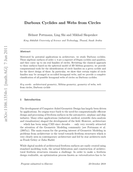 Darboux Cyclides and Webs from Circles