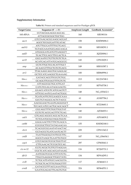 Supplementary Information Target Gene Sequence