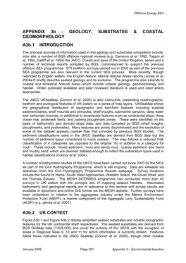 Geology, Substrates & Coastal Geomorphology