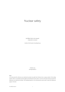 Nuclear Safety