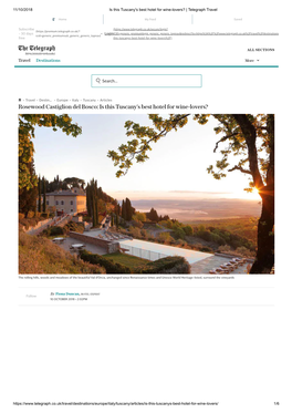 Rosewood Castiglion Del Bosco: Is This Tuscany's Best Hotel for Wine-Lovers?