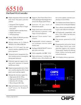 65510 Product Overview and Data Sheet