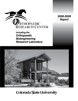 Orthopaedic Bioengineering Research Laboratory 2008-2009