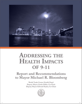 Addressing the Health Impacts of 9/11 Report