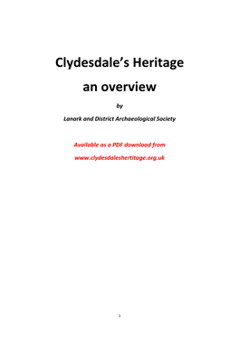 Clydesdale's Heritage an Overview