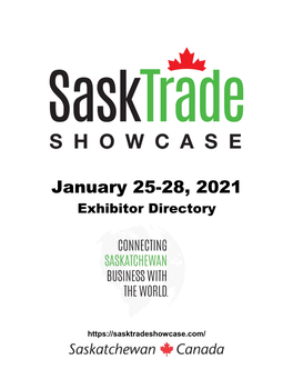 January 25-28, 2021 Exhibitor Directory