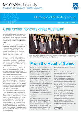 Gala Dinner Honours Great Australian from the Head of School