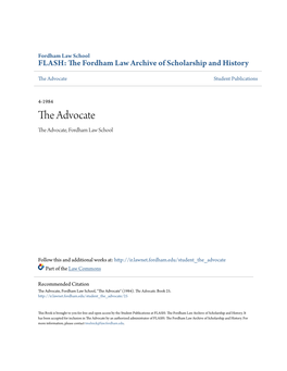 The Advocate Student Publications