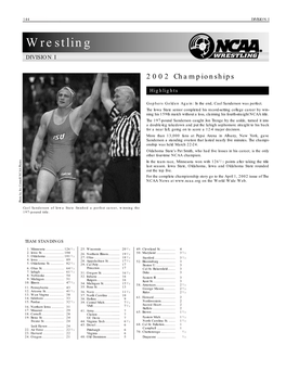 Wrestling DIVISION I