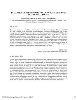 Evaluation of RELAP5/MOD3.2 for ACP1000 Passive Residual Heat