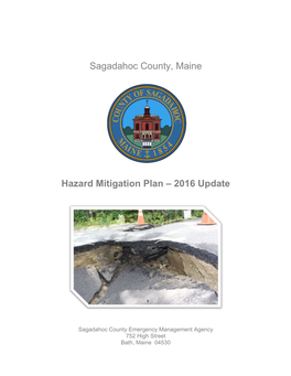 Sagadahoc County, Maine Hazard Mitigation Plan – 2016 Update