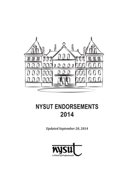 Nysut Endorsements 2014