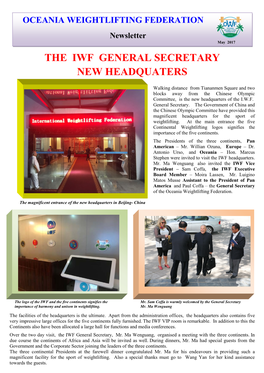 The Iwf General Secretary New Headquaters