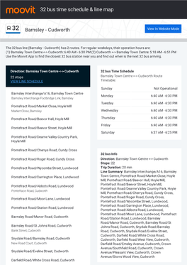 32 Bus Time Schedule & Line Route