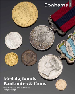 Medals, Bonds, Banknotes & Coins