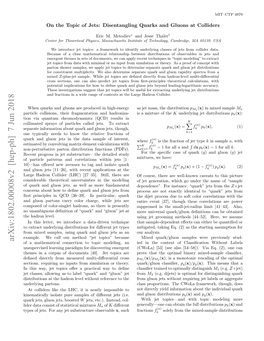 On the Topic of Jets: Disentangling Quarks and Gluons at Colliders