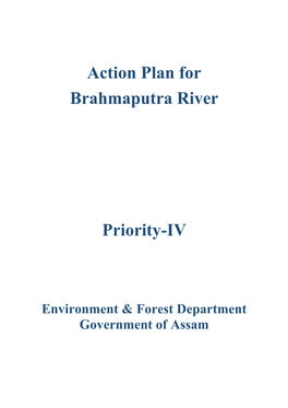 Action Plan for Brahmaputra River Priority-IV