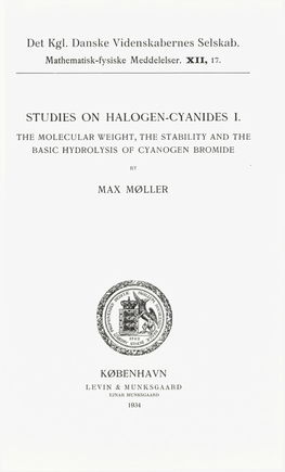 Studies on Halogen-Cyanides I