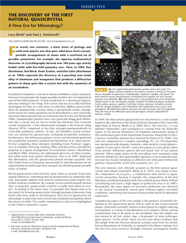 The Discovery of the First Natural Quasicrystal: a New Era For