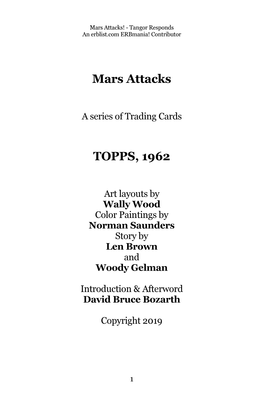 Mars Attacks! - Tangor Responds an Erblist.Com Erbmania! Contributor