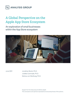 A Global Perspective on the Apple App Store Ecosystem an Exploration of Small Businesses Within the App Store Ecosystem