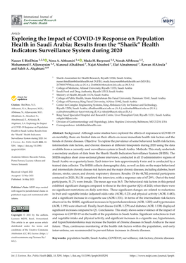 “Sharik” Health Indicators Surveillance System During 2020