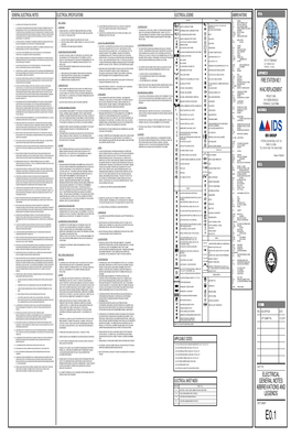 Electrical General Notes Abbreviations and Legends