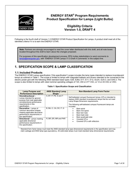 ENERGY STAR Lamps V1.0 Draft 4 Comments” in the Subject Line