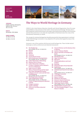 The Ways to World Heritage in Germany