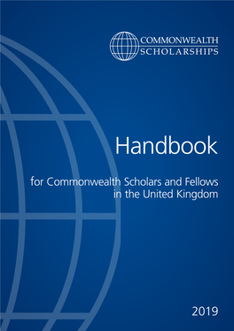 Handbook for Commonwealth Scholars and Fellows in the United Kingdom