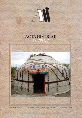 ACTA HISTRIAE 24, 2016, 2, Pp