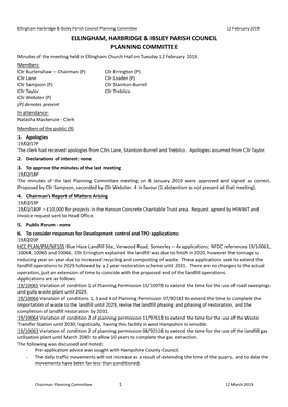 Ellingham, Harbridge & Ibsley Parish Council Planning